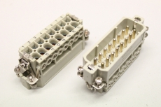 2x HARTING HAN 16AM 16 A 250V Stecker HAN16A-M