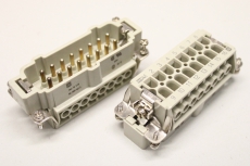 2x HARTING HAN 16EM 16A 500V Stecker HAN16E-M
