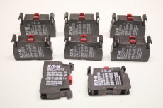 8x EATON Kontaktelement 1 Öffner (Spätöffner) Hilfskontaktblock M22-CK01D