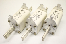 3x RAPA 372604 NH2 40A 500V 440V 120kA NH Sicherungseinsatz 372604