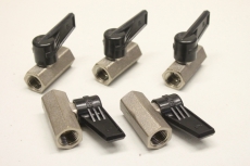 5x  929 SW17 1/4 Kugelhahn Innengewinde Aussengewinde 929