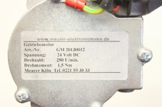 MEURER GM 20130012 24V DC 250U/min 1,5Nm Getriebemotor GM20130012