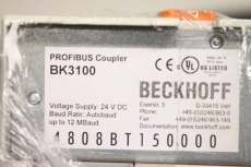 BECKHOFF BK3100 Profibus DP/FMS KL9010 KL2612 KL1002 KL2032 Buskoppler BK3100