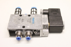 FESTO MFH-5-1/8-EX G1/8 5/2 Wege Elektro Magnetventil & Schalldämpfer 