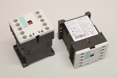 2x SIEMENS 3RT1015-1KB42 3KW DC 24V 3pol Leistungsschütz 