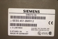 2x  SIEMENS SIMATIC S5 6ES5451-8MR12 E:4 & Adapter Relay OUTPUT 6ES54518MR12