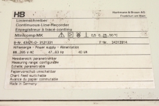 Hartmann Braun H&B Minicomp MK 43421-0-3121331 Linienschreiber 34313914