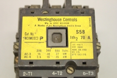 WESTINGHOUSE CONTROLS S58 W2AME0 C3 70A 37KW 15kW  W2AME0C3 P 