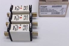 3x HAGER 3250614122446 120kA 16A 500V NH000 Sicherungseinsatz LNH0016MK OVP