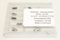 10x HOLLFELDER 20313-61.272 Wendeschneidplatte W6127-03186445 R PKD OVP