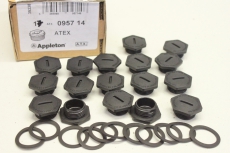 17x APPLETON  095714 Posten Kabelverschraubung Deckel Plug Blindstopfen  