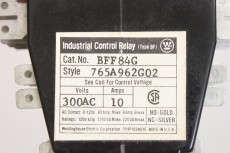 WESTINGHOUSE BFF84G 300AC 10A Control Relay  765A962G02 OVP