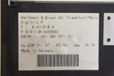 HARTMANN & BRAUN P61411-0-4489693 6.411810.4 Digitric P Anzeige Display Regler 