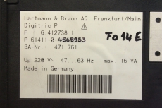 HARTMANN & BRAUN 61411-0-4565953 6.412738.1 Digitric P Anzeige Display Regler 