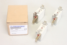 3x SOCOMEC 66000063 63A 500V T000/00C  NH Sicherungseinsatz 66000063 OVP