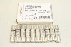 10x FERRAZ SHAWMUT FR10GG50V10 500V GG 10A 10x38 Sicherung Fuse 