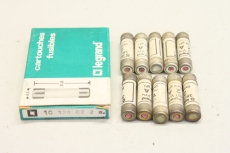 10x LEGRAND 10 124 02 2A 380V 8,5x31,5 Zylindersicherung sicherung 1012402 OVP