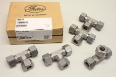 5x GATES DS-G 16-S/ZN T16SZN Hydraulik T-Verschraubung T16SZN OVP