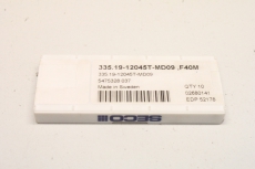 10x SECO 335.19-12045T-MD09 F40M  Wendeschneidplatten F40M  OVP
