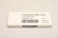 10x SECO CCMX080308T-MD07 F40M Wendeschneidplatten F40M OVP