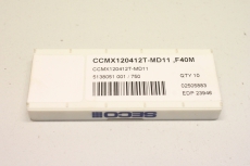 10x SECO CCMX120412T-MD11 F40m Wendeschneidplatten 5138051 001/750 OVP