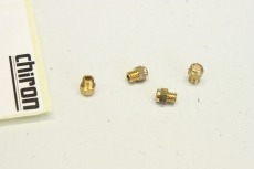 4x CHIRON 1454728 Schalldämpfer AMTE-M-H-M5  Anschluss Aussengewinde M5 OVP