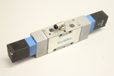 FESTO JMVH-5-1/4-B & MSV-3 20,4-26,4V DC 5/2 Wege Magnetventil 19136 119807