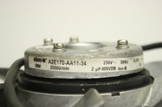 EBM A2E170-AA11-34 230V 0,27A 58W 2250U/min EBM Axiallüfter FAN 
