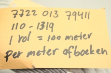 100m  93-20215011-GG PtRh-Pt/B 2 x 1,5mm2 GlGL/IEC 584-3 Ausgleichsleitung   