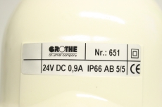 GROTHE 651 24V DC 0,9A IP66 AB 5/5 Signal Hupe 651