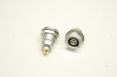 2x LEMO EGG.1B 3Polig Stecker Industrie connector  Push-Pull Rundsteckverbinder 