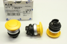 3x EATON M22-DP-Y gelb Schalter Pilztaster 4015082167189 OVP