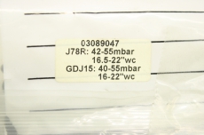 KROM SCHRöDER 03089047 J78R: 42-55mbar GDJ15 Druckregler Gas Feder OVP