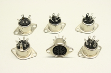 6x  6Pol 9Pol 8Pol diverse Stecker Rundstecker Einbaubuchse  