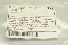 ROSE+KRIEGER EV 50 3/8 Leitmutter Nachrüstsatz EV50 guide nut EV50