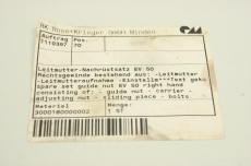 ROSE+KRIEGER EV 50 3/8 Leitmutter Nachrüstsatz EV50 guide nut EV50