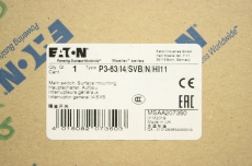 EATON  P3-63/I4/SVB/N/HI11 63A 3P Schalter Hauptschalter OVP