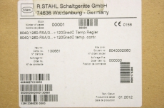 STAHL  8040/12 EX  Temperaturregler Temperature Controller 11912366 044 OVP