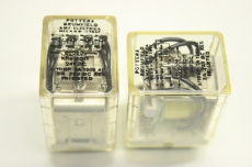 2x POTTER & BRUMFIELD 24V DC 3A 120V AC Relais 
