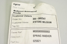 TYCO 369-3002547 HX00807 Control Valve Spring Feder 025821