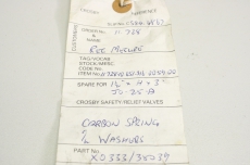 CROSBY SPARES X0333/38039 11.728-10.651-316-0054.00 Control Valve Spring Feder 