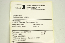 HABASIT 1525x15mm S-141H PA Riemen Band für Klebemaschine Kohmann HHS 5018704