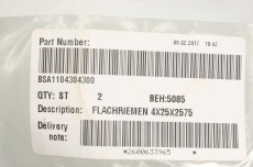 4X25X2575 Flachriemen Band für Klebemaschine Bobst Alpina 5016522