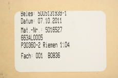 25mm Transportriemen Band für Klebemaschine Bobst Alpina 5016527