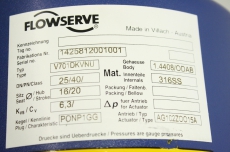 FLOWSERVE V701 DKVNU  DN25 PN40 Service Control Valve Ventil 307955 V701DKVNU
