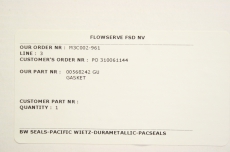 FLOWSERVE 00568242 GU Dichtung Seal Gasket 020586860 OVP