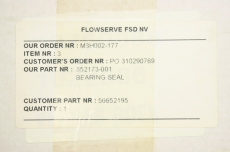 FLOWSERVE 31029076 JR9R3937NB3 JQ3SA435031 568157 568242 Bearing Seal Set OVP