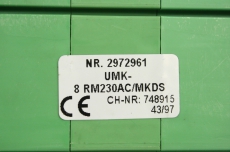 PHOENIX CONTACT 2972961 UMK-8 RM230AC/MKDS Multiple relay module 