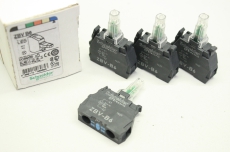 4x SCHNEIDER ELECTRIC ZBVB6 24V Ø22mm blau 24V LED Modul  3389110089653 OVP
