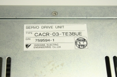 YASKAWA ELECTRIC CACR-03-TE3BUE 759594-1 Servo Drive Unit Servopack 
